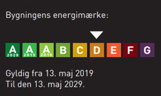 Udsnit a energimærker 2019